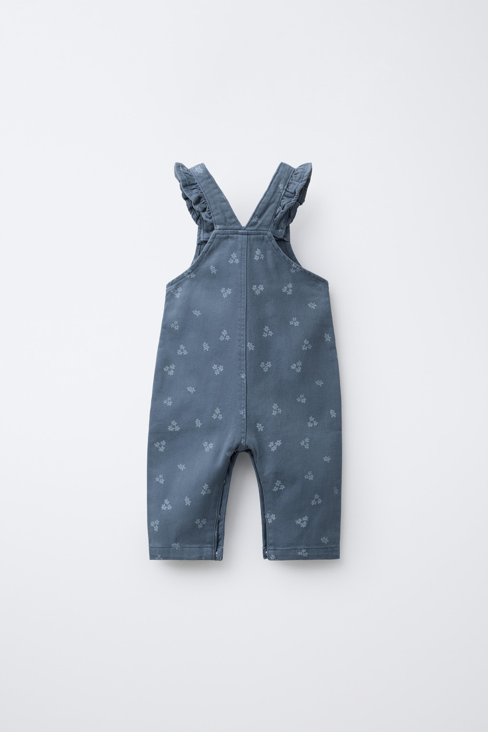 FLORAL TWILL OVERALLS